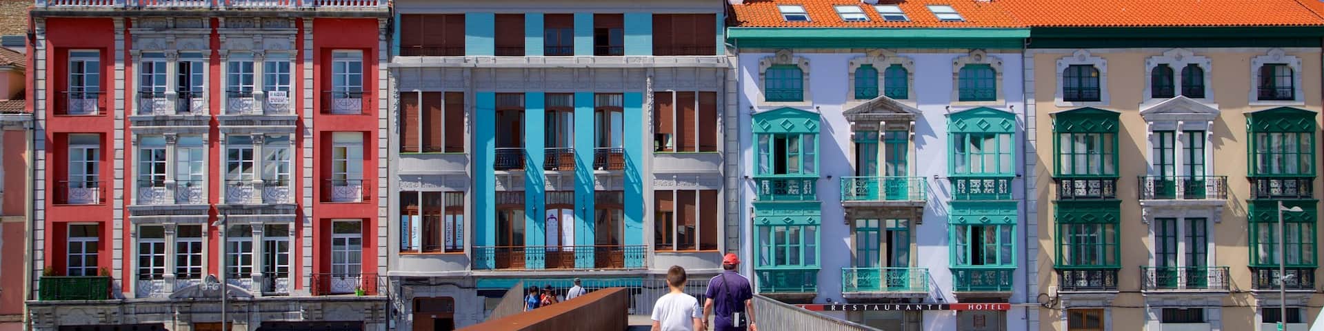 Aviles which includes heritage elements and a bridge as well as an individual child