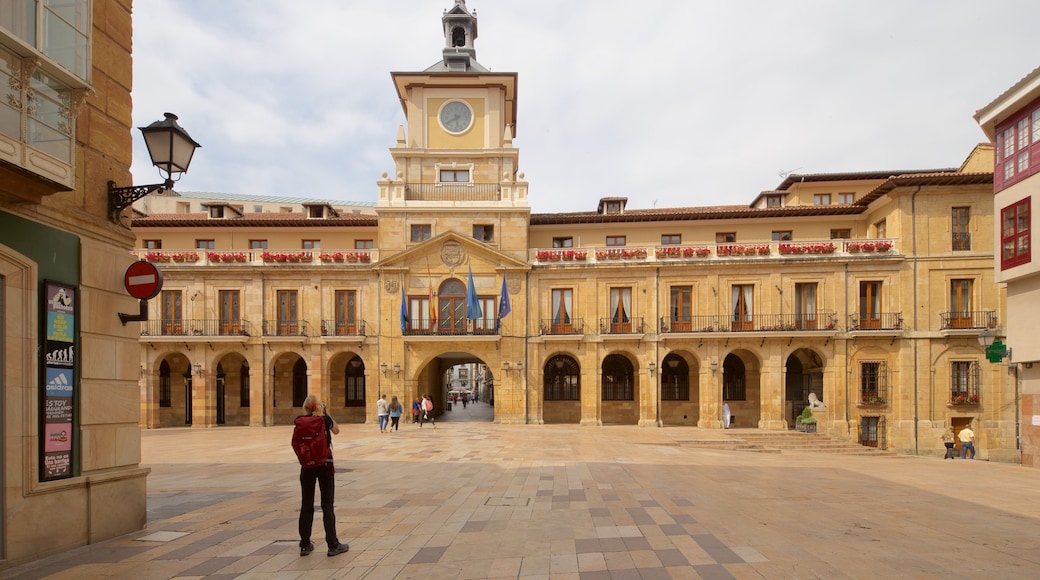 Stadhuis van Oviedo bevat historisch erfgoed, straten en een plein