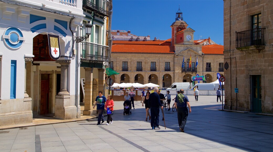 Aviles which includes street scenes, a city and heritage elements