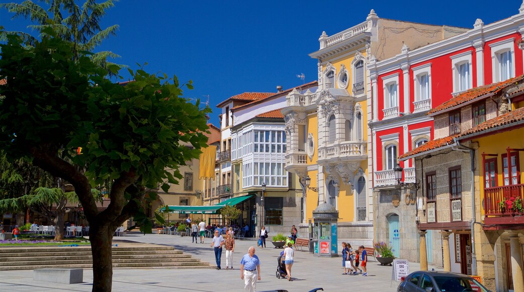 Aviles which includes heritage elements, street scenes and a city
