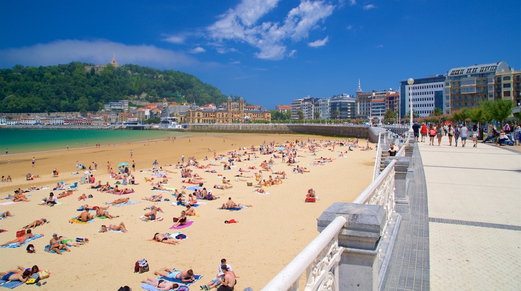 Passeio de la Concha que inclui uma praia, uma cidade litorânea e paisagens litorâneas