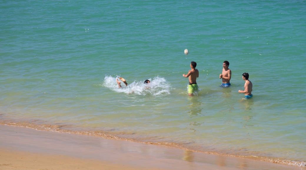 Playa de Ondarreta bevat een strand, zwemmen en algemene kustgezichten