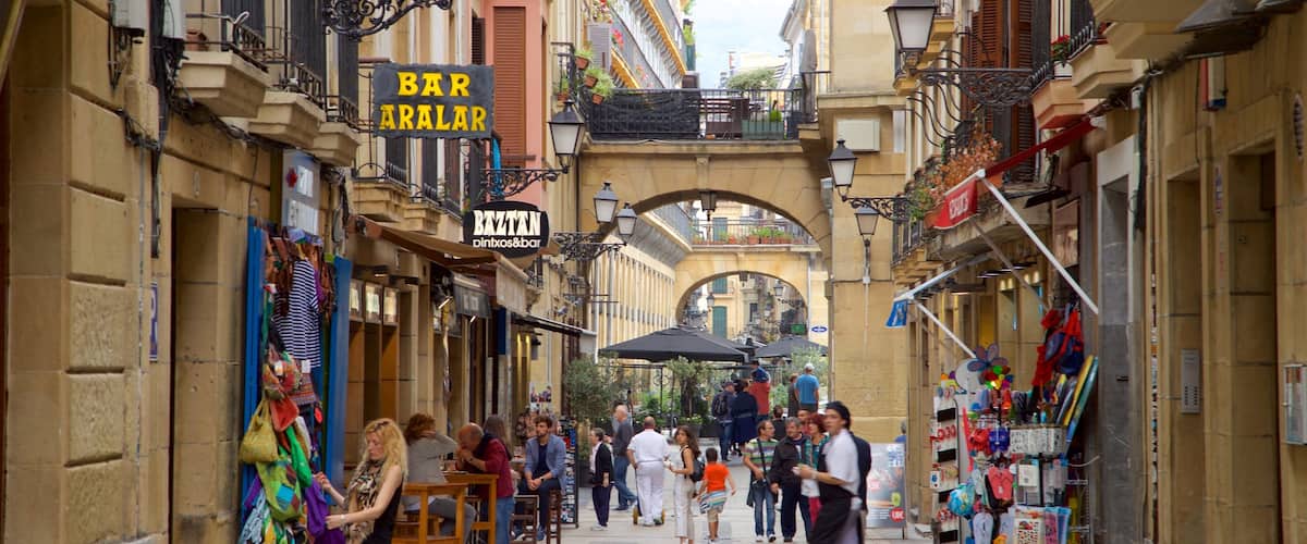 Old Town which includes street scenes as well as a small group of people
