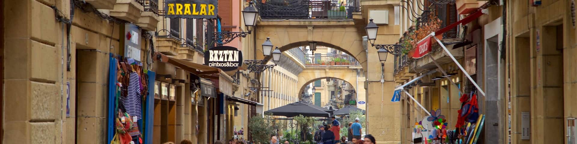Old Town featuring street scenes as well as a small group of people
