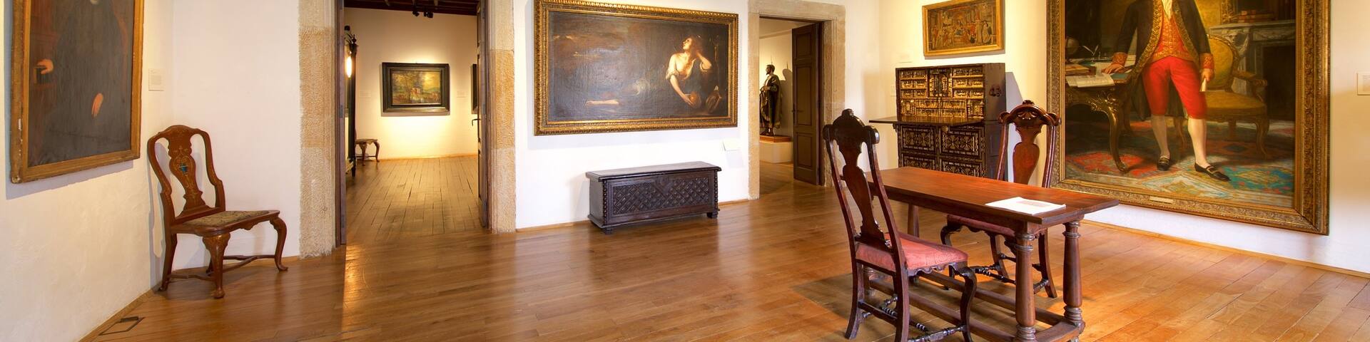 Jovellanos Birthplace Museum featuring interior views and art