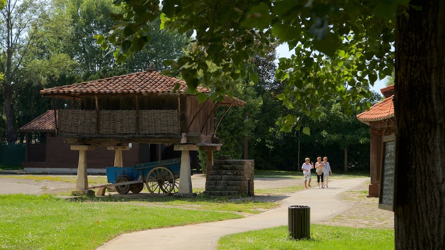 Museum of the Asturian People which includes heritage elements as well as a small group of people