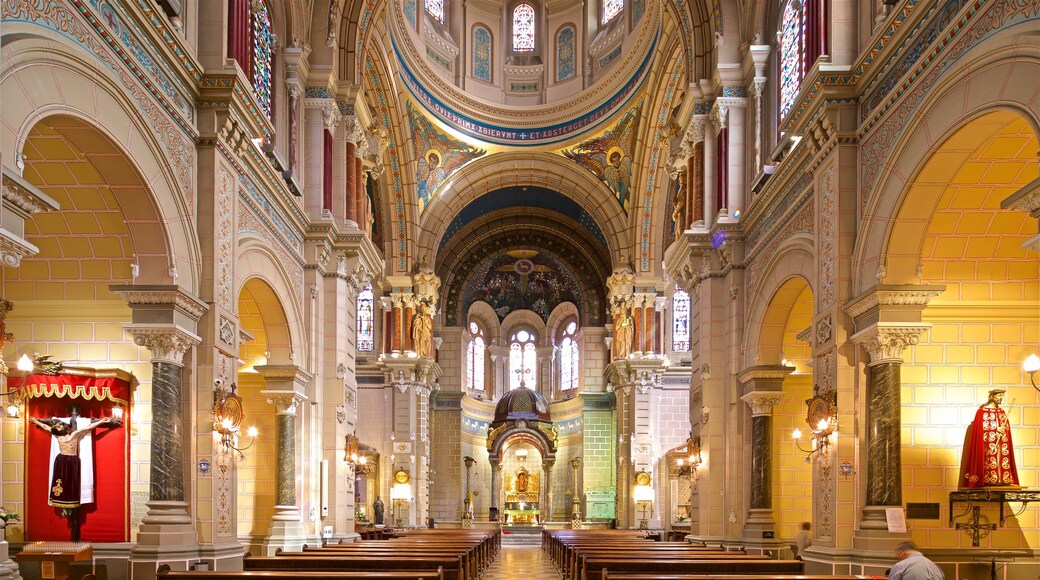 Church of San Juan showing interior views, a church or cathedral and heritage elements