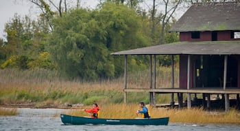 New Haven mostrando fiume o ruscello e kayak o canoa cosi come coppia