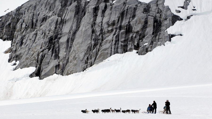 Juneau ofreciendo nieve, paseo en trineo de perros y vistas de paisajes