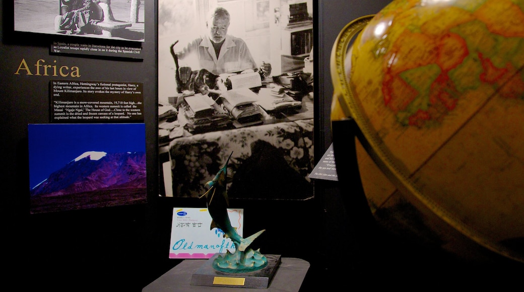 Ernest Hemingway Museum and House showing interior views