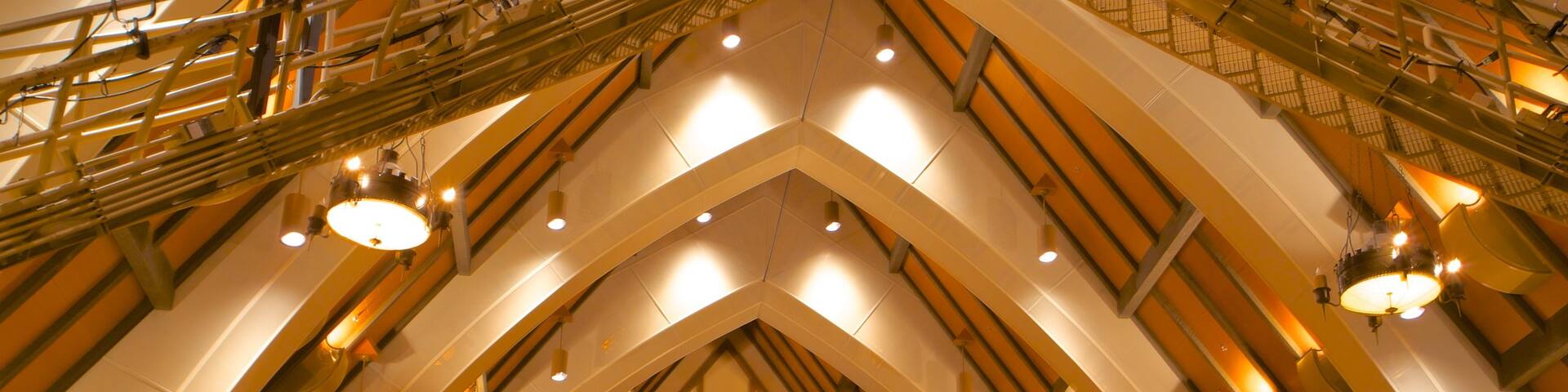 Sunset Center which includes theatre scenes and interior views