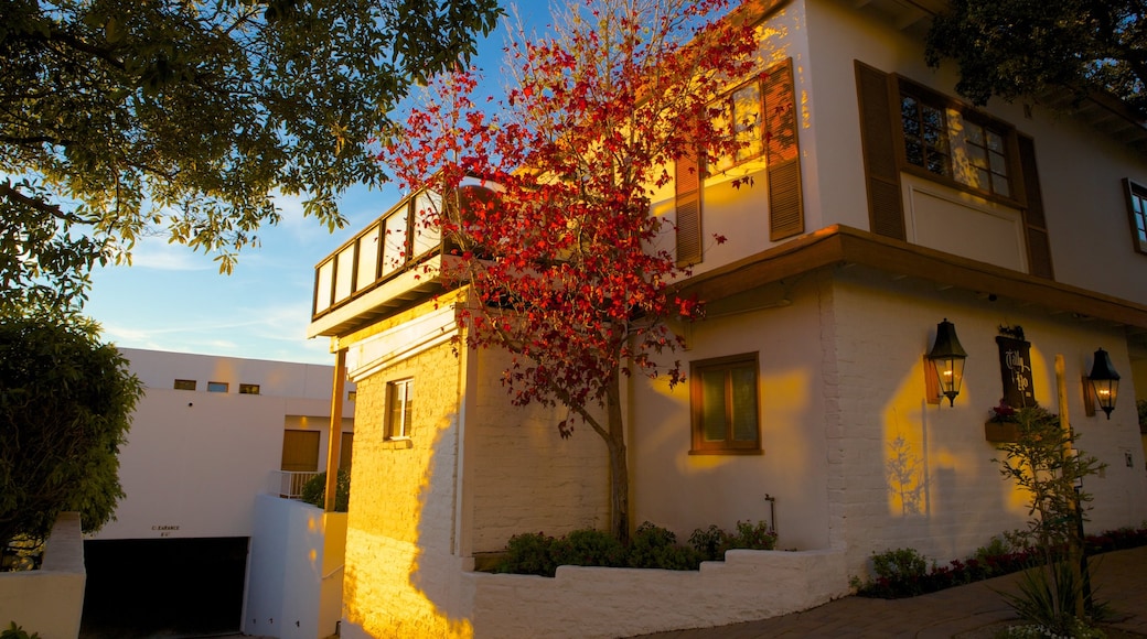 Carmel which includes fall colors, a sunset and a house