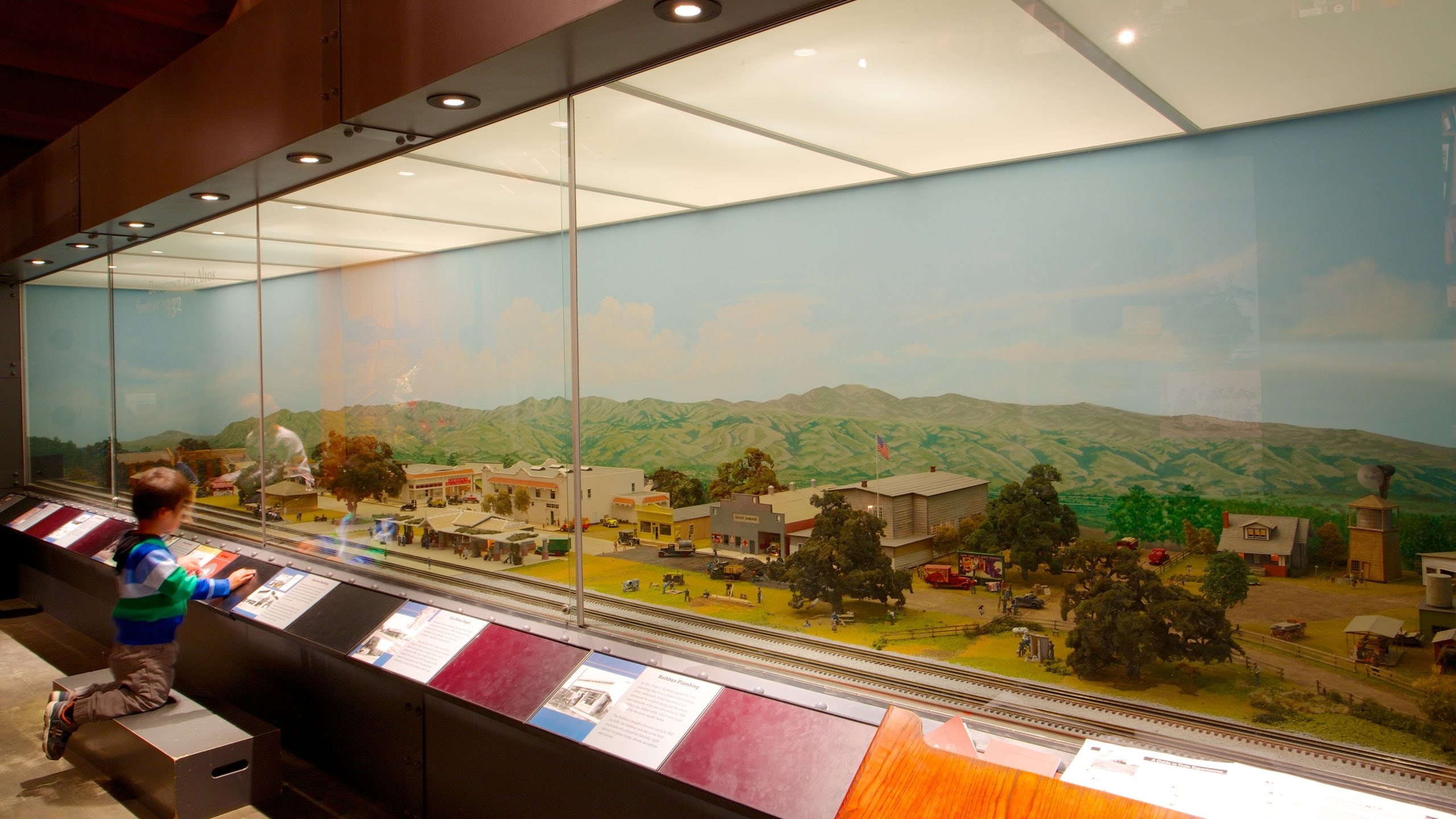 Los Altos History Museum featuring interior views as well as an individual child