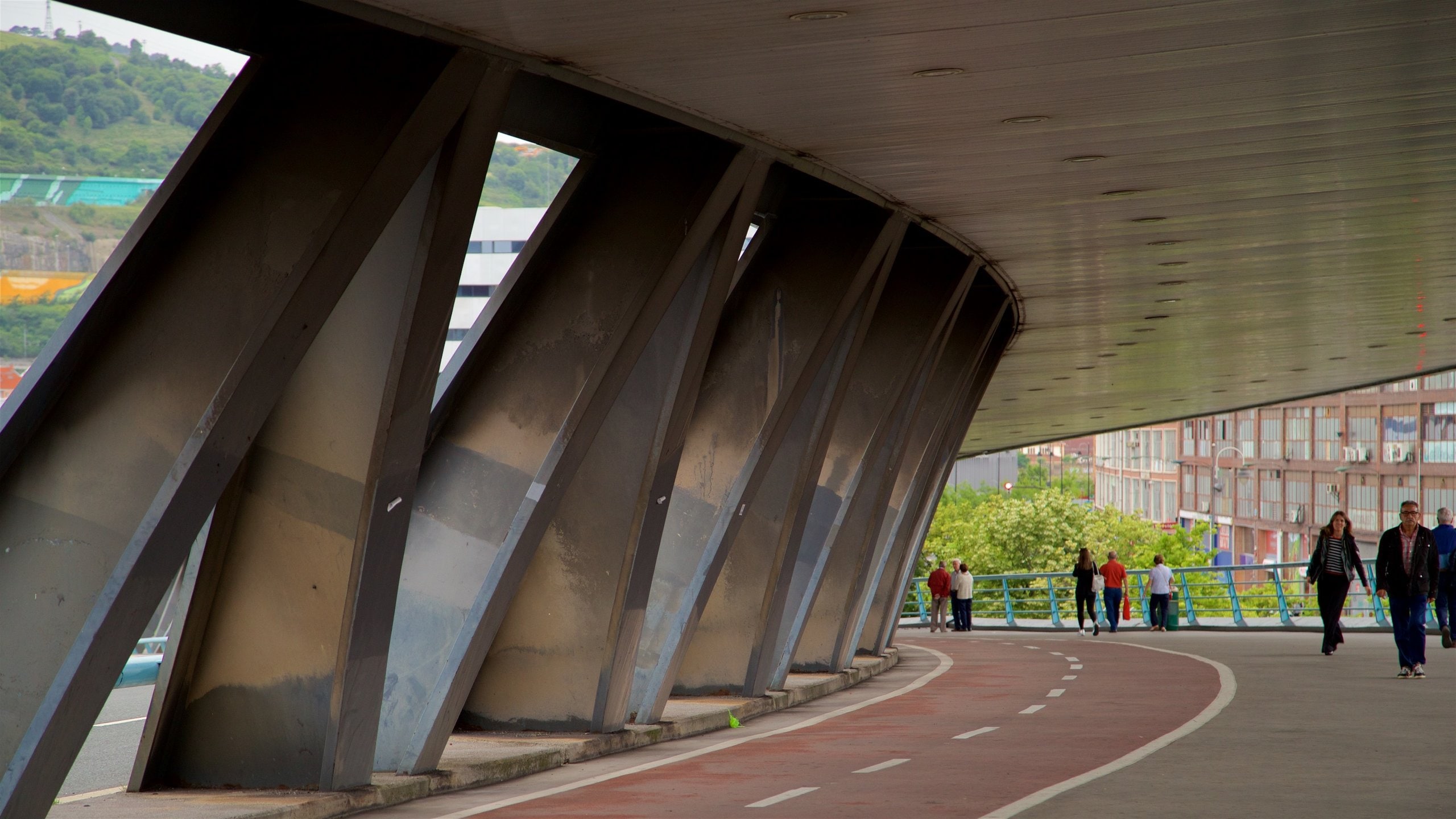 Bilbao which includes street scenes and interior views as well as a small group of people