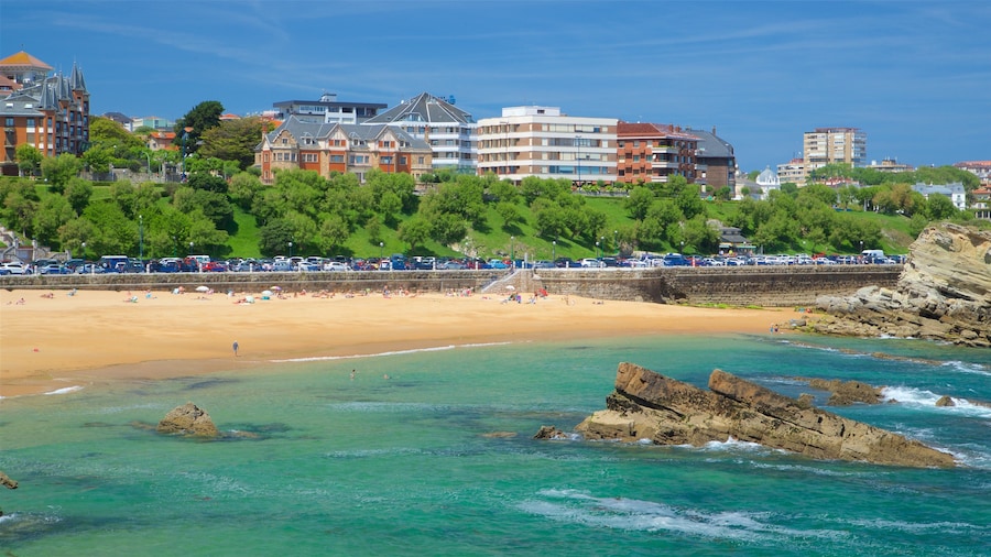 Magdalena Peninsula showing a sandy beach, rugged coastline and general coastal views