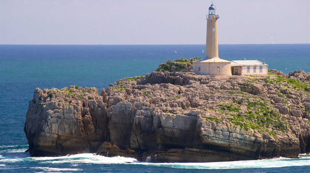 Santander which includes a lighthouse and general coastal views
