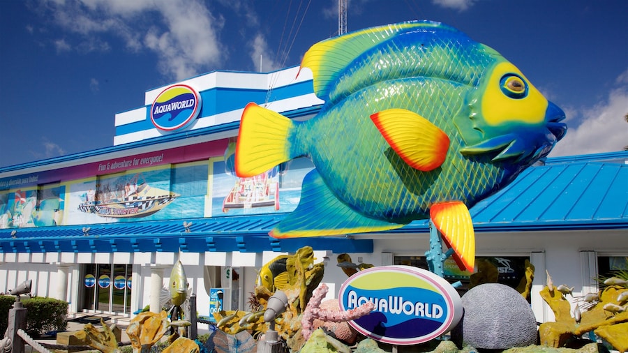 Aquaworld featuring signage