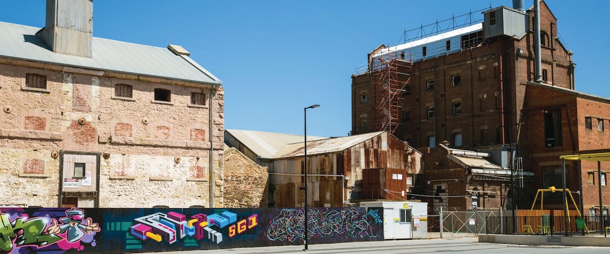 Port Adelaide featuring outdoor art