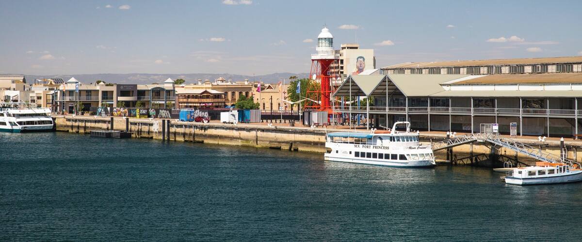 Port Adelaide which includes a bay or harbour