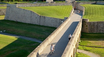 Ciudadela featuring a garden, landscape views and a bridge