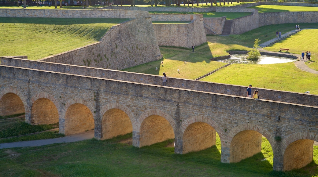 Ciudadela que incluye elementos patrimoniales, un parque y un puente