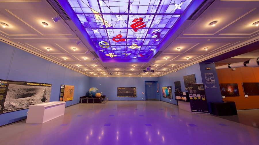 Pamplona Planetarium showing interior views