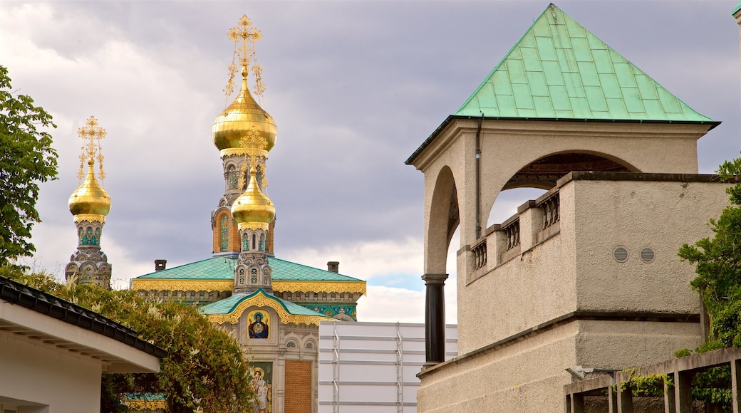 Darmstadt Artists Colony which includes heritage architecture and a church or cathedral