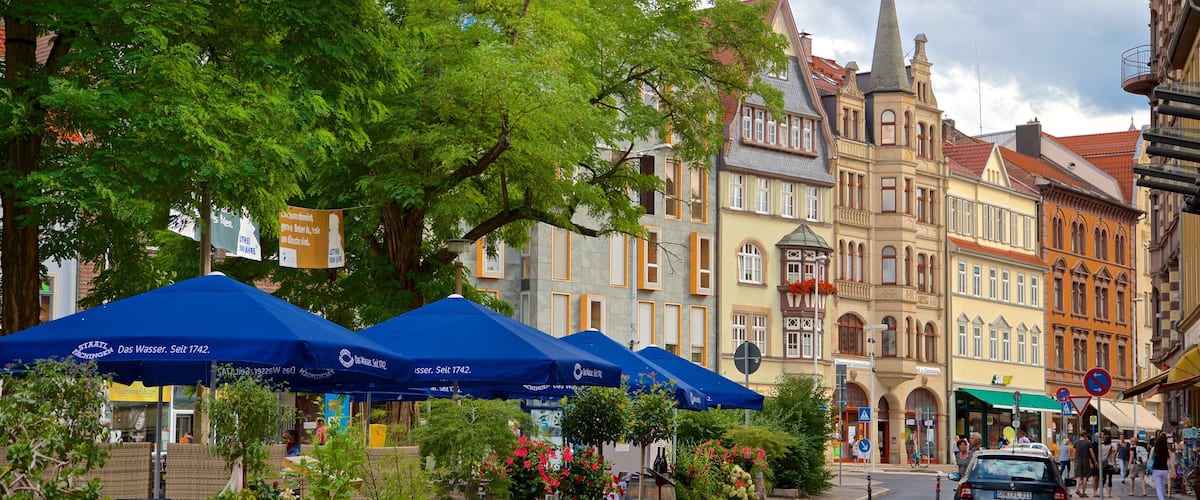 Eisenach mostrando elementos del patrimonio y flores