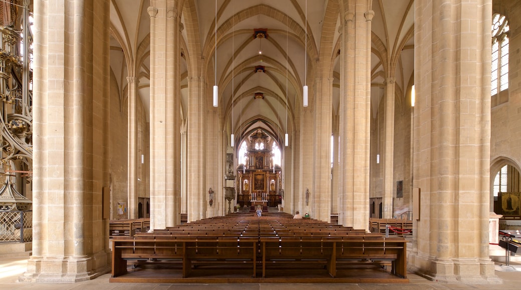 Erfurt ofreciendo una iglesia o catedral, vistas de interior y elementos patrimoniales