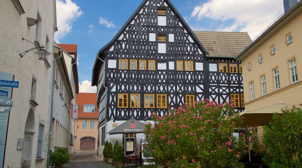 Weimar showing heritage elements and wildflowers