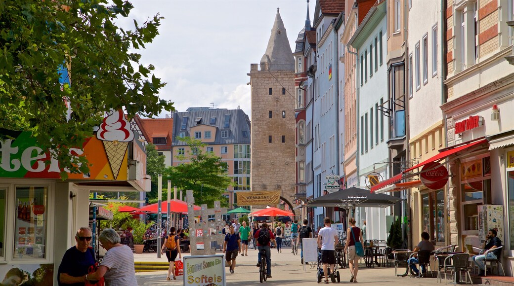 Jena welches beinhaltet Straßenszenen, Geschichtliches und Stadt