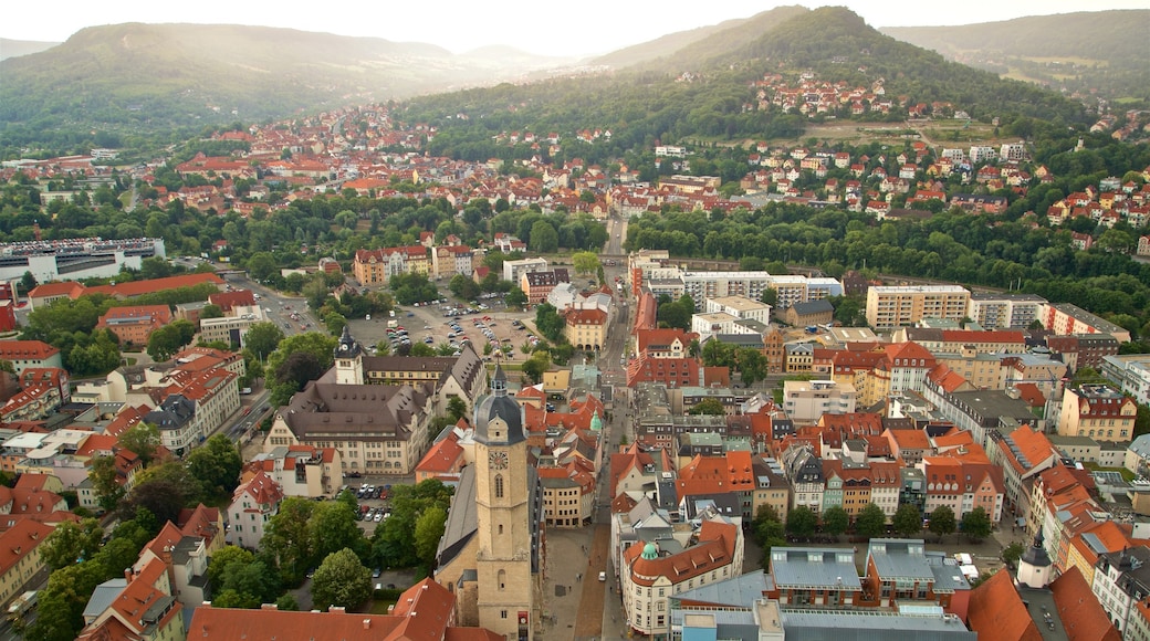 Jen-Tower showing a city, tranquil scenes and landscape views