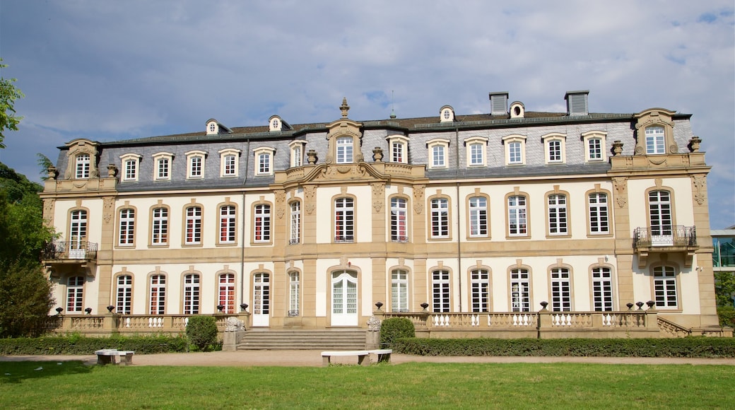 Isenburg Palace showing heritage architecture and a house