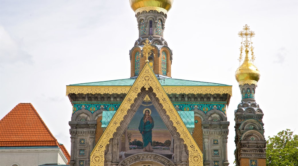 Russische Kapelle inclusief religieuze elementen en historische architectuur