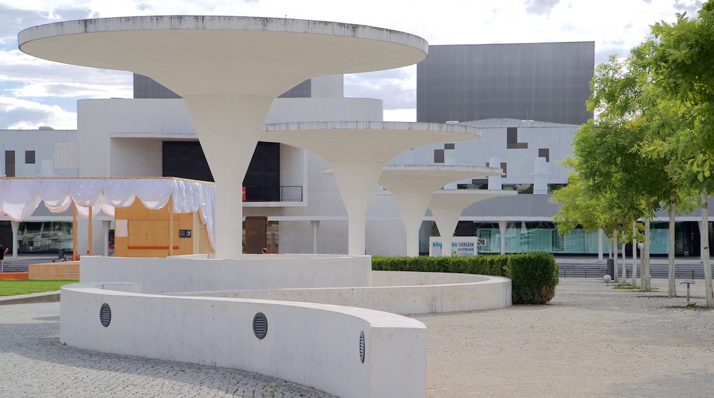 Darmstadt State Theatre which includes modern architecture