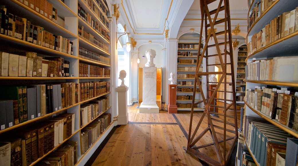 Biblioteca Duquesa Anna Amalia caracterizando elementos de patrimônio e vistas internas