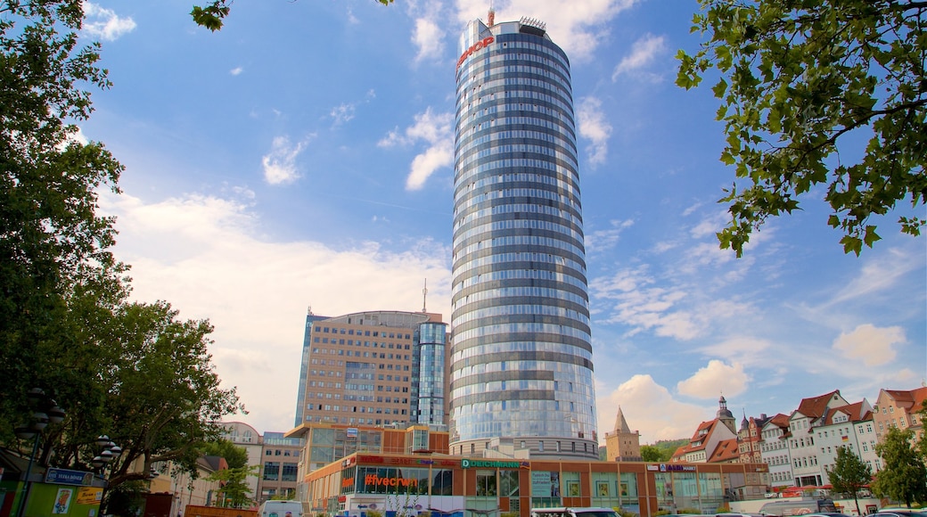 JenTower welches beinhaltet Stadt und Hochhaus