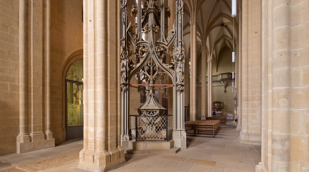 Erfurt mit einem Geschichtliches und Kirche oder Kathedrale