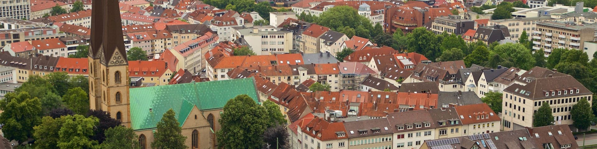 Sparrenberg Castle featuring landscape views, heritage architecture and a city