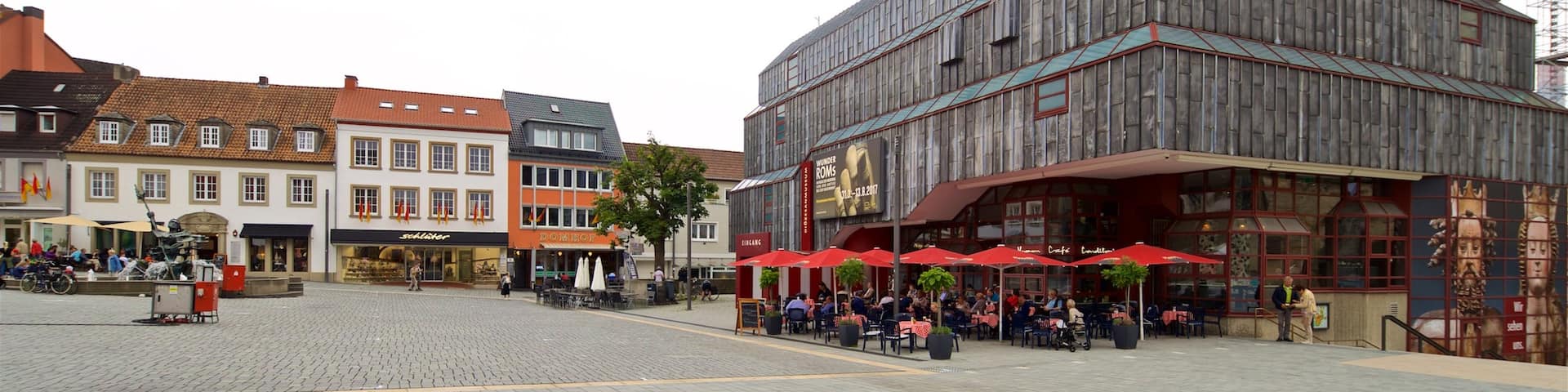Paderborn which includes heritage elements and a square or plaza