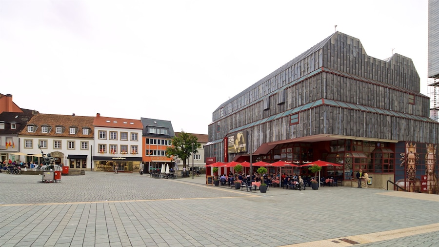 Paderborn featuring a square or plaza and heritage elements