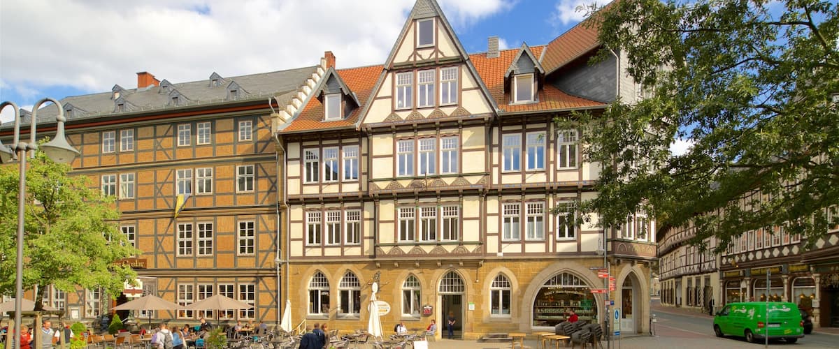 Vieille ville de Goslar mettant en vedette patrimoine historique