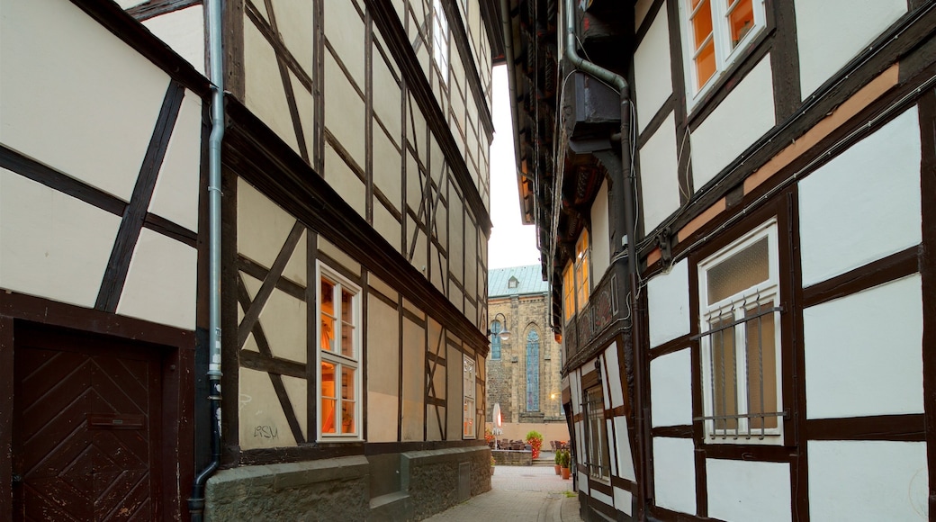 Casco antiguo de Goslar ofreciendo elementos del patrimonio