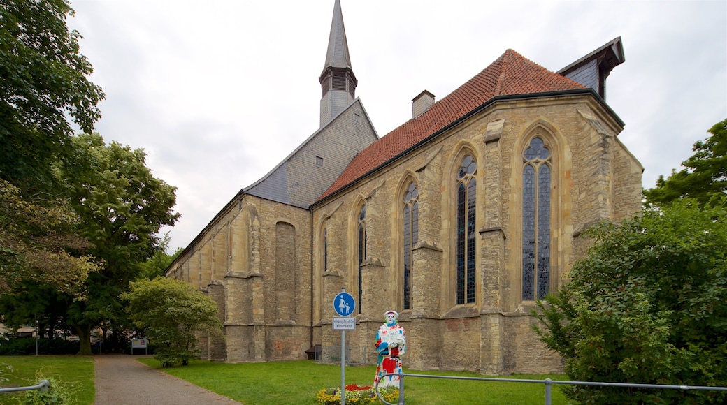 Münster/Munster mostrando una iglesia o catedral y patrimonio de arquitectura