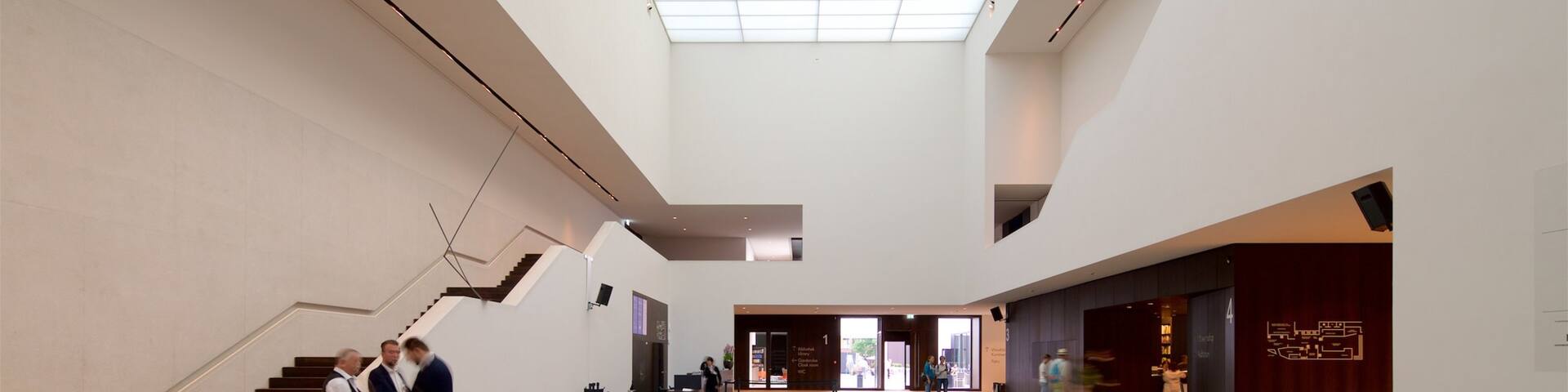 Westphalian State Museum for Art and Cultural History which includes interior views as well as a small group of people