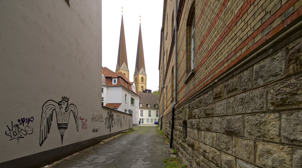 Neustaedter Marienkirche which includes heritage elements and outdoor art