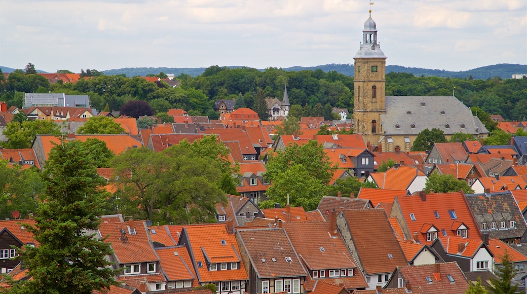 Museum im Zwinger bevat landschappen, historische architectuur en een klein stadje of dorpje