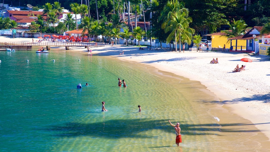 Angra dos Reis which includes general coastal views, swimming and a sandy beach
