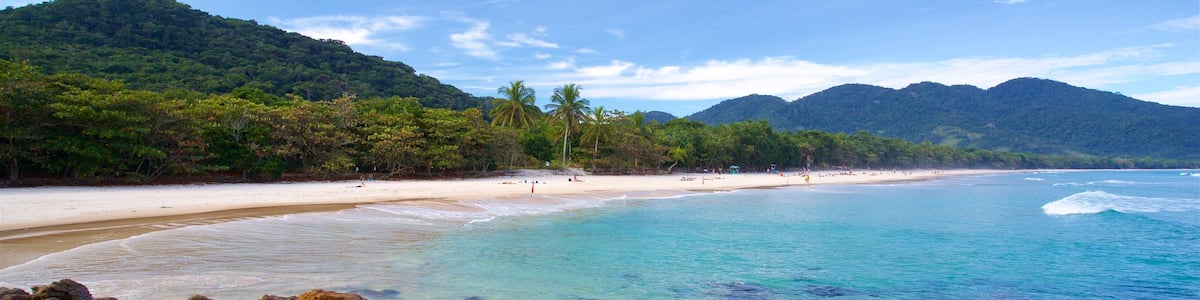 Strand von Lopes Mendes welches beinhaltet Sandstrand, tropische Szenerien und allgemeine Küstenansicht
