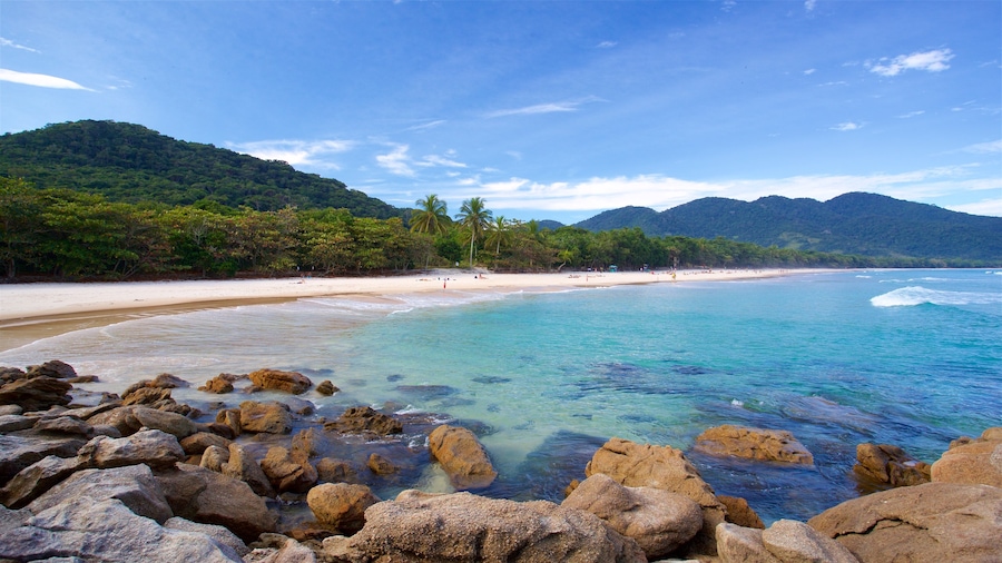 Lopes Mendes Beach showing tropical scenes, general coastal views and a beach